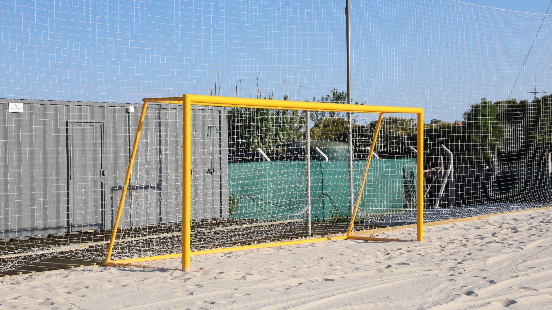 Arena nivelada del estadio de deportes de playa
