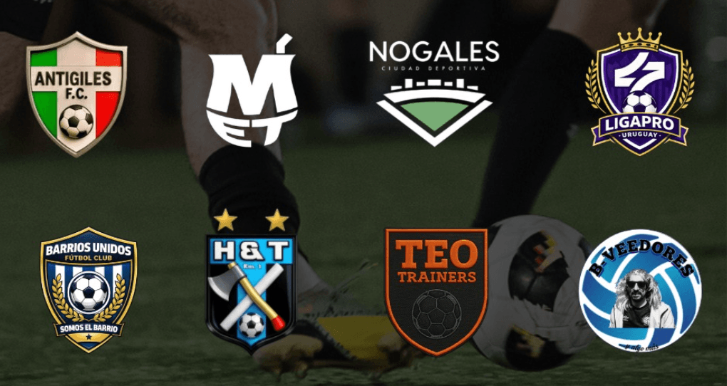 Placa con los ocho equipos que participaron de la Copa Nogales
